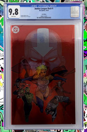 Justice League Red #1 (Of 6) Cover D Clayton Henry Red Foil Variant | CGC 9.8