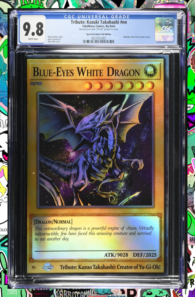 Tribute Kazuo Takahashi | Yu-Gi-Oh! Huy Dinh Gold Foil Variant Ltd to 100 | CGC 9.8