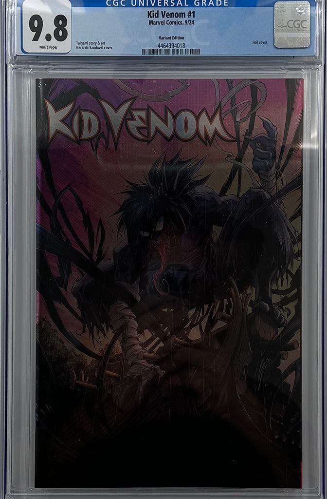 KID VENOM #1 | GERARDO SANDOVAL FOIL VARIANT | CGC 9.8