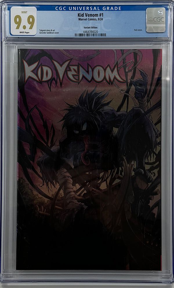 KID VENOM #1 | GERARDO SANDOVAL FOIL VARIANT | CGC 9.9