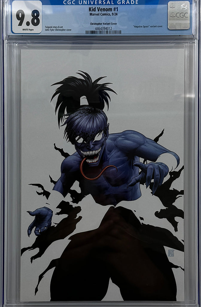 KID VENOM #1 | JOHN TYLER CHRISTOPHER VIRGIN NEGATIVE SPACE VARIANT | CGC 9.8