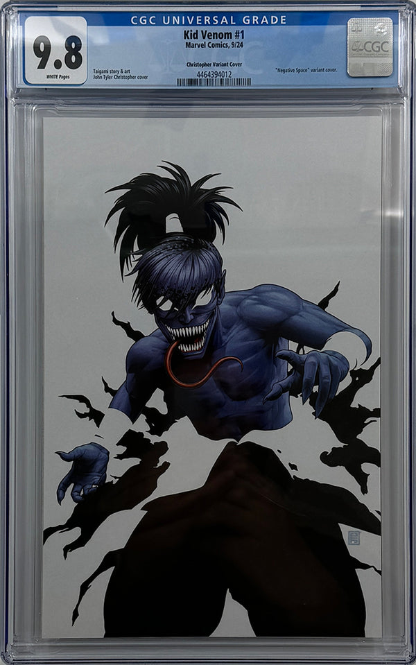 KID VENOM #1 | JOHN TYLER CHRISTOPHER VIRGIN NEGATIVE SPACE VARIANT | CGC 9.8