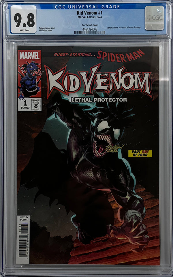 KID VENOM #1 | PHILIP TAN HOMAGE VARIANT | CGC 9.8