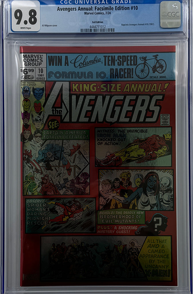 KING SIZE AVENGERS ANNUAL #10 | FACSIMILE EDITION FOIL VARIANT | CGC 9.8