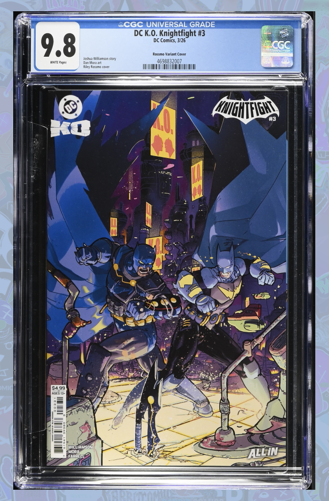 DC K.O. KNIGHTFIGHT #3 (OF 4) CVR D RILEY ROSSMO CARD STOCK VAR | CGC 9.8