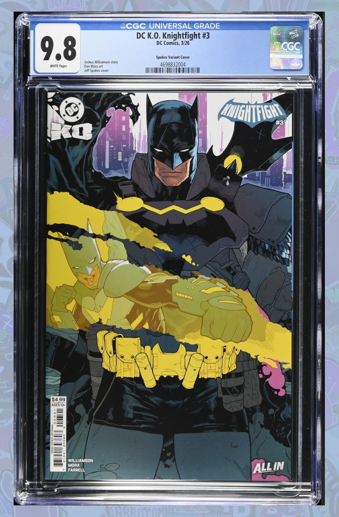 DC K.O. KNIGHTFIGHT #3 (OF 4) CVR C JEFF SPOKES CARD STOCK VAR | CGC 9.8
