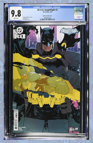DC K.O. KNIGHTFIGHT #3 (OF 4) CVR C JEFF SPOKES CARD STOCK VAR | CGC 9.8