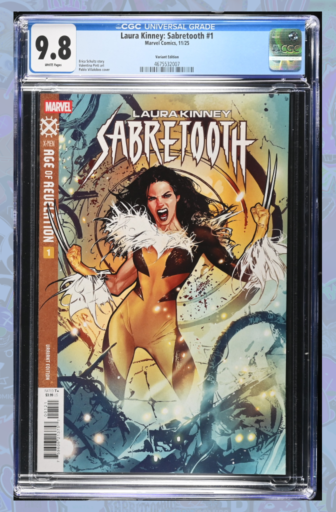 Laura Kinney: Sabretooth #1 Pablo Villalobos Variant [Aor] | CGC 9.8