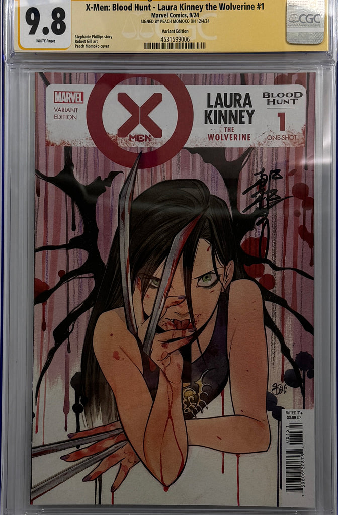 X-MEN: BLOOD HUNT - LAURA KINNEY THE WOLVERINE #1 | PEACH MOMOKO VARIANT | CGC SS 9.8