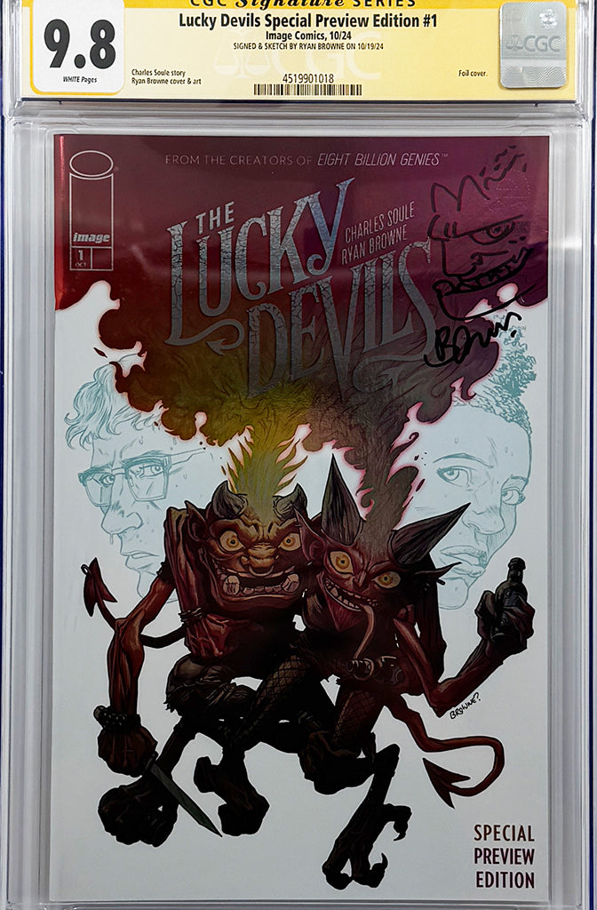LUCKY DEVILS #1 (OF 9) | SPECIAL PREVIEW FOIL VARIANT | CGC SS + REMARK 9.8