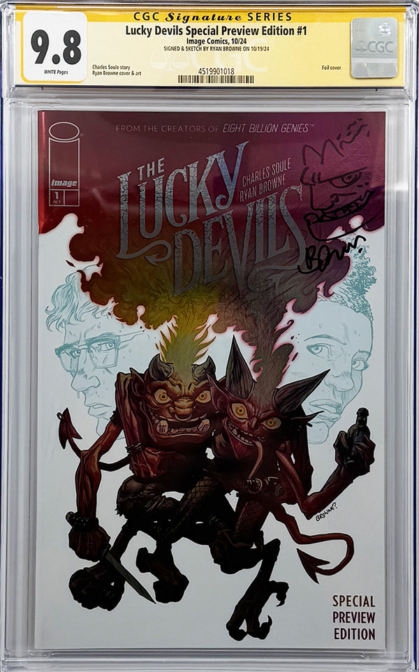 LUCKY DEVILS #1 (OF 9) | SPECIAL PREVIEW FOIL VARIANT | CGC SS + REMARK 9.8