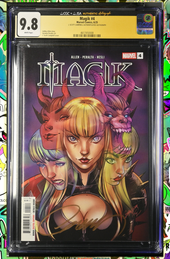 MAGIK #4 | J. Scott Campbell Variant | CGC SS 9.8 (JSA)