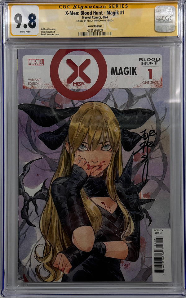 X-MEN: BLOOD HUNT - MAGIK #1 | PEACH MOMOKO VARIANT | CGC 9.8