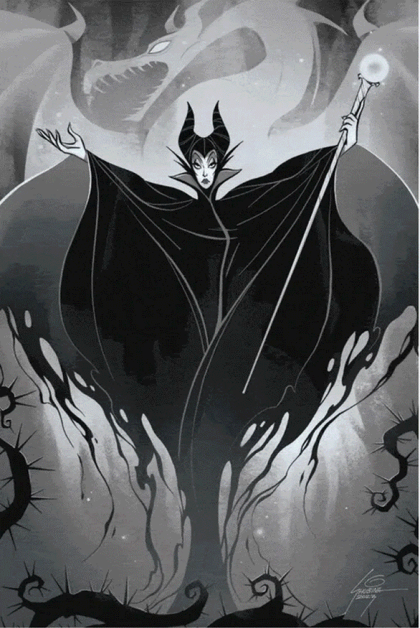 Maleficent #1 | Sveta Shubina Color+ Black and White Variant Set