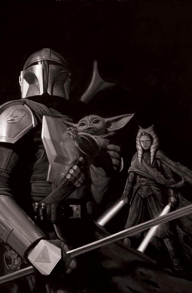 Mandalorian #5 Season 2 | EM GIST NYCC BLACK & WHITE VARIANT