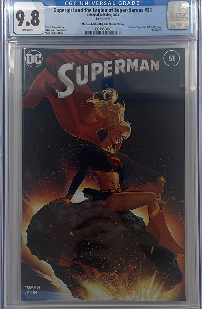 SUPERMAN #51 | ADAM HUGHES MEXICAN FOIL SDCC EXCLUSIVE | CGC 9.8