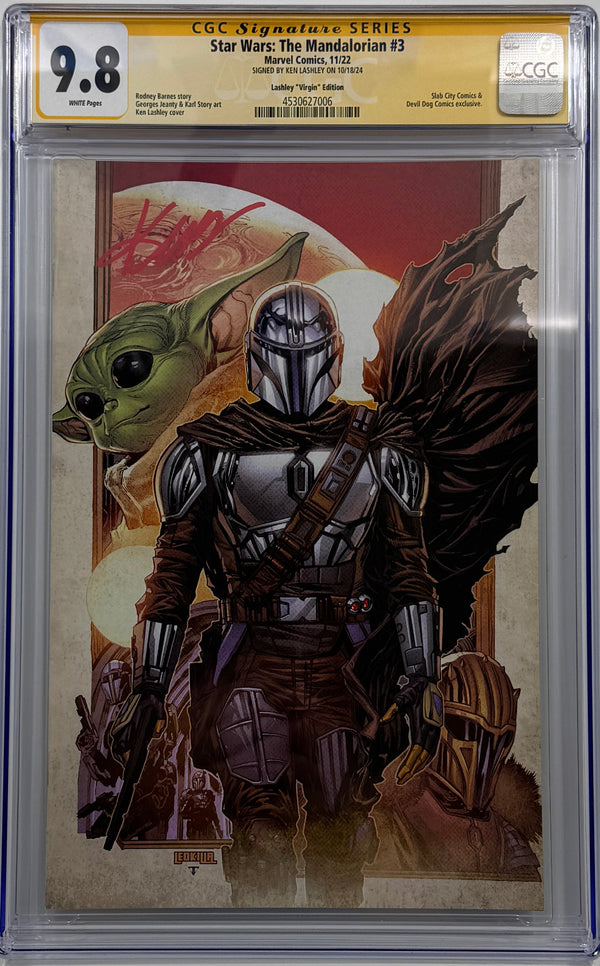 Star Wars: The Mandalorian #3 | Ken Lashley Virgin Variant | CGC SS 9.8