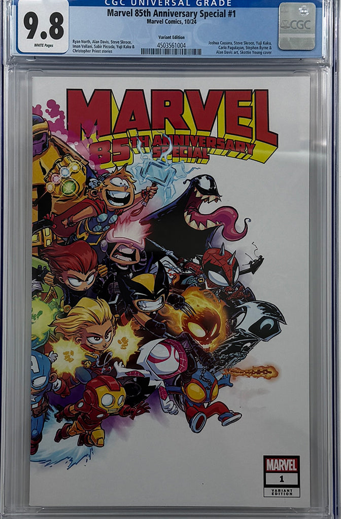 MARVEL 85TH ANNIVERSARY SPECIAL #1 | SKOTTIE YOUNG WRAPAROUND VARIANT | CGC 9.8