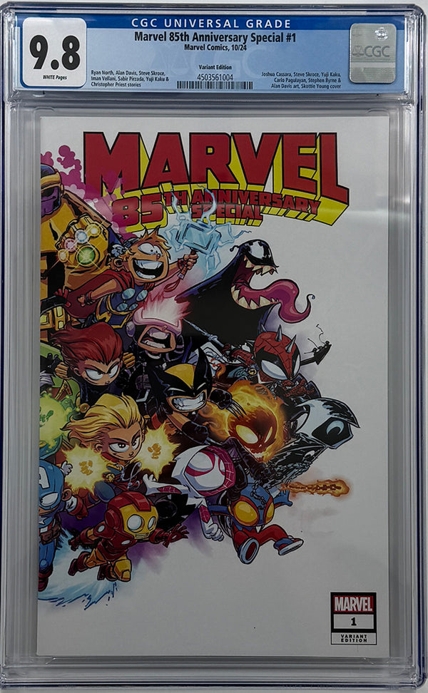 MARVEL 85TH ANNIVERSARY SPECIAL #1 | SKOTTIE YOUNG WRAPAROUND VARIANT | CGC 9.8