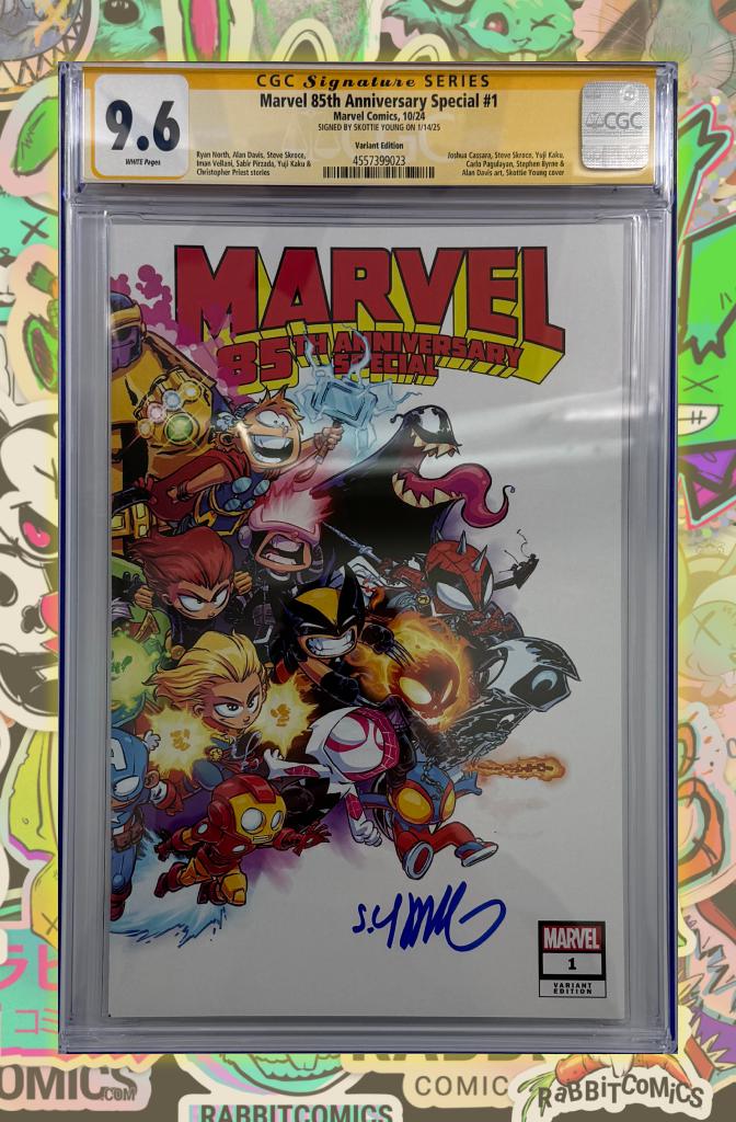 MARVEL 85TH ANNIVERSARY SPECIAL #1 | SKOTTIE YOUNG WRAPAROUND VARIANT | CGC SS 9.6