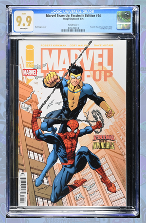 Marvel Teamup #14 Facsimile Edition Cover E Mark Bagley & Dave Mccaig Variant | CGC 9.9