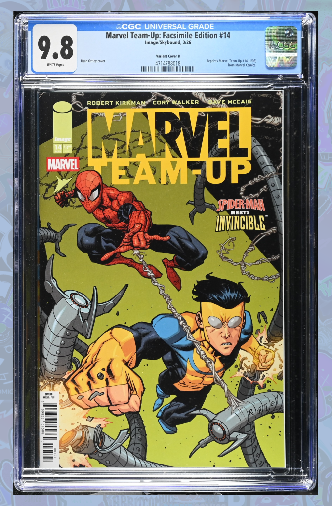 Marvel Teamup #14 Facsimile Edition Cover B Ryan Ottley Variant | CGC 9.8