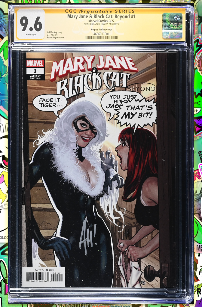 Mary Jane & Black Cat: Beyond #1 | Adam Hughes 1:50 Ratio | Signed by Adam Hughes | CGC SS 9.6