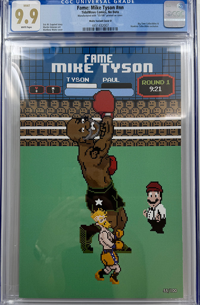 MIKE TYSON #1 | MATTHEW WAITE PUNCH-OUT DALLAS FANEXPO OLD MAN MIKEY VARIANT | CGC 9.9