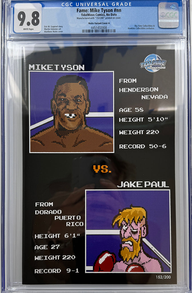 MIKE TYSON #1 | MATTHEW WAITE PUNCH-OUT ROUND 2 VARIANT | CGC 9.8