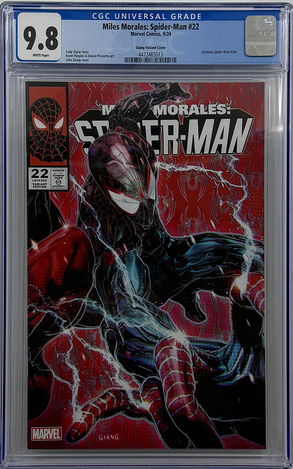 Miles Morales: Spider-Man #22 | John Giang Exclusive Trade Variant | CGC 9.8