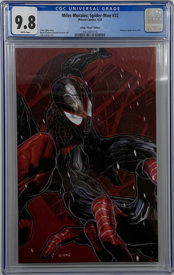 Miles Morales: Spider-Man #22 | John Giang Exclusive Virgin Variant | CGC 9.8