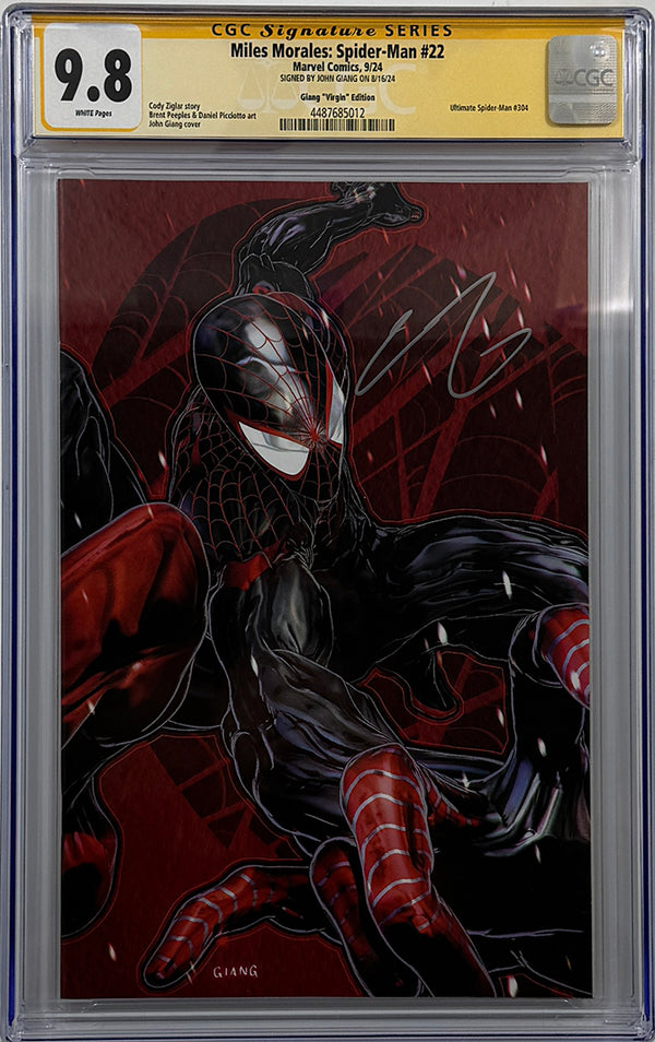 Miles Morales: Spider-Man #22 | John Giang Exclusive Virgin Variant | CGC SS 9.8