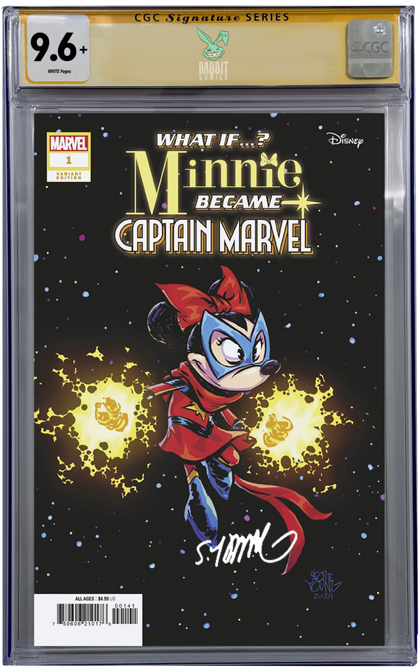 WHAT IF...? MINNIE BECAME CAPTAIN MARVEL #1 SKOTTIE YOUNG VARIANT | CGC SS 9.6+ | PREORDER