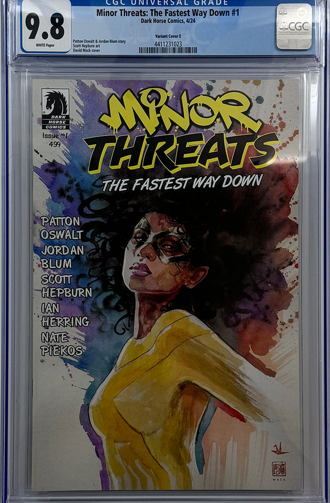 Minor Threats: The Fastest Way Down #1 | CVR E 1:10 RATIO INCENTIVE VARIANT | GCG 9.8