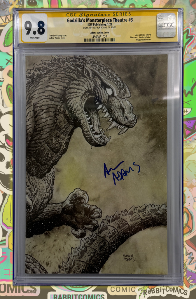 GODZILLAS MONSTERPIECE THEATRE #3 | ART ADAMS VIRGIN MEGACON VARIANT | CGC SS 9.8