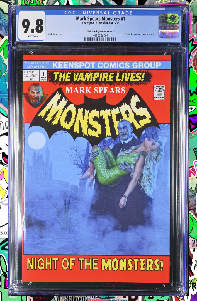 Mark Spears Monsters #1 | 5th Print Cover C Tomb of Dracula | CGC 9.8