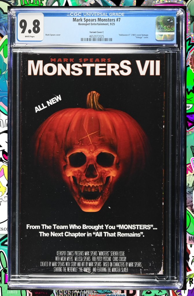 Mark Spears Monsters #7 Cover C Mark Spears Halloween II Homage Variant | CGC 9.8