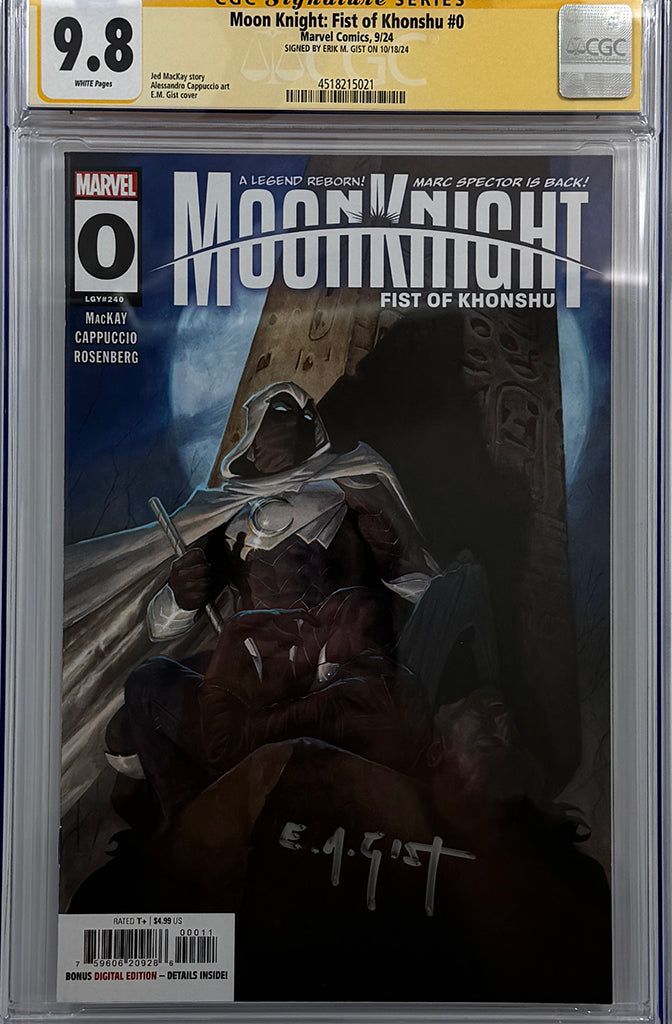 MOON KNIGHT: FIST OF KHONSHU #0 |  MAIN COVER | CGC SS 9.8