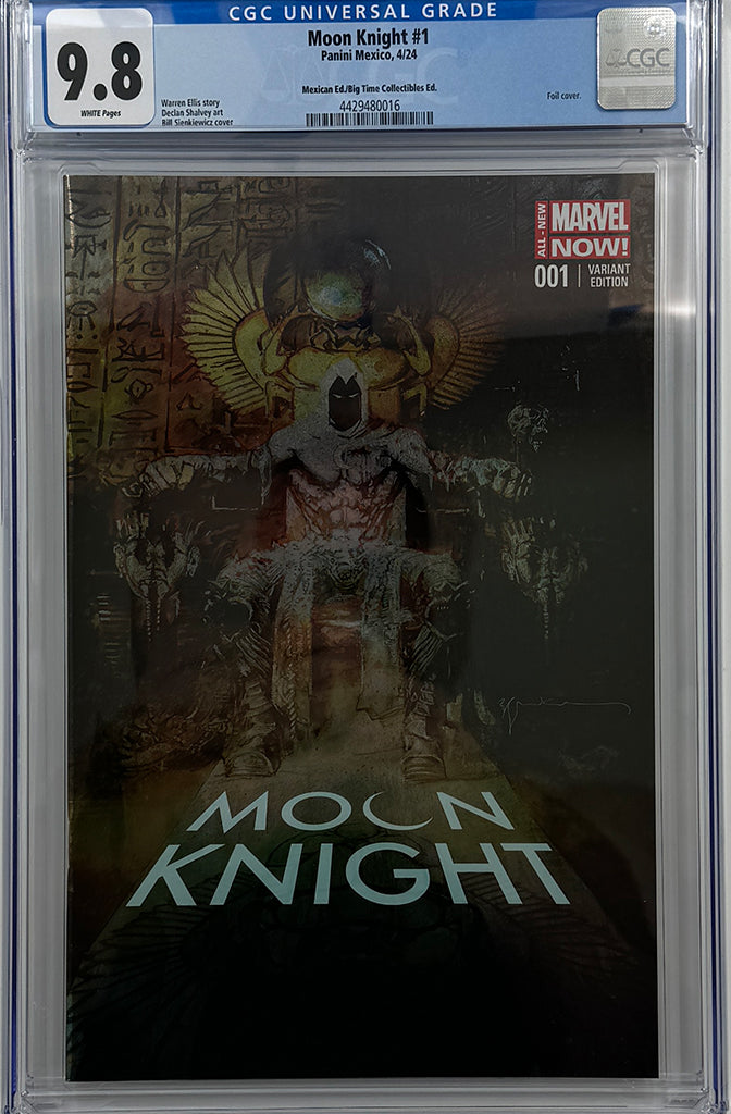 MOON KNIGHT #1 | BILL SIENKIEWICZ C2E2 EXCLUSIVE FOIL VARIANT | CGC 9.8