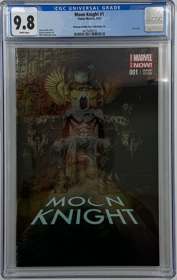 MOON KNIGHT #1 | BILL SIENKIEWICZ C2E2 EXCLUSIVE FOIL VARIANT | CGC 9.8