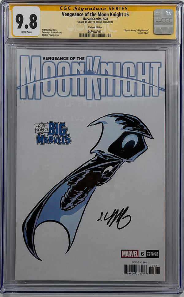 Vengeance of the Moon Knight #6 | Young Variant | Signed by Skottie Young | CGC SS 9.8