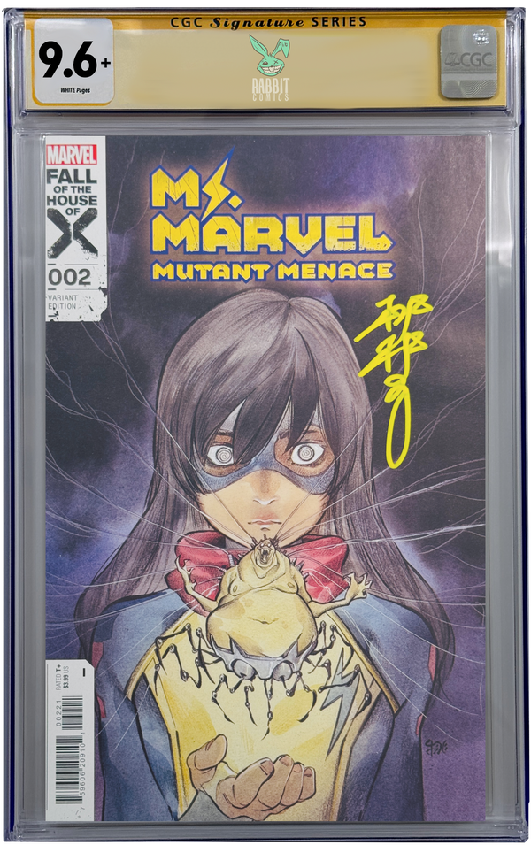 MS. MARVEL: MUTANT MENACE #2 | PEACH MOMOKO VARIANT | CGC SS 9.6+ | PREORDER