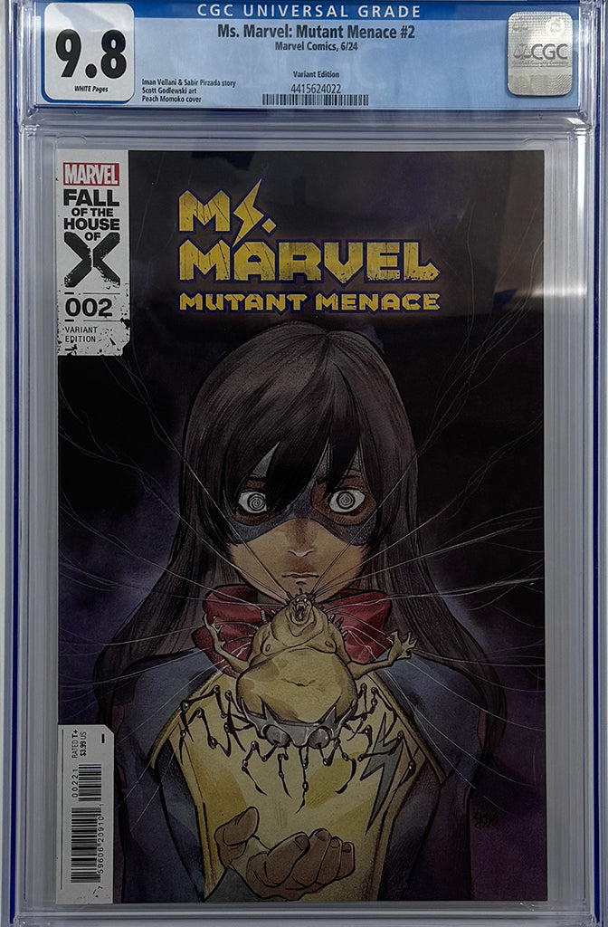 MS. MARVEL: MUTANT MENACE #2 | PEACH MOMOKO VARIANT | CGC 9.8