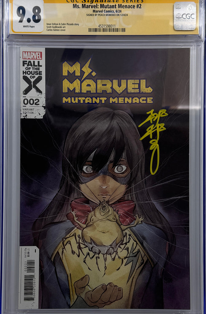 MS. MARVEL: MUTANT MENACE #2 | PEACH MOMOKO VARIANT | CGC SS 9.8