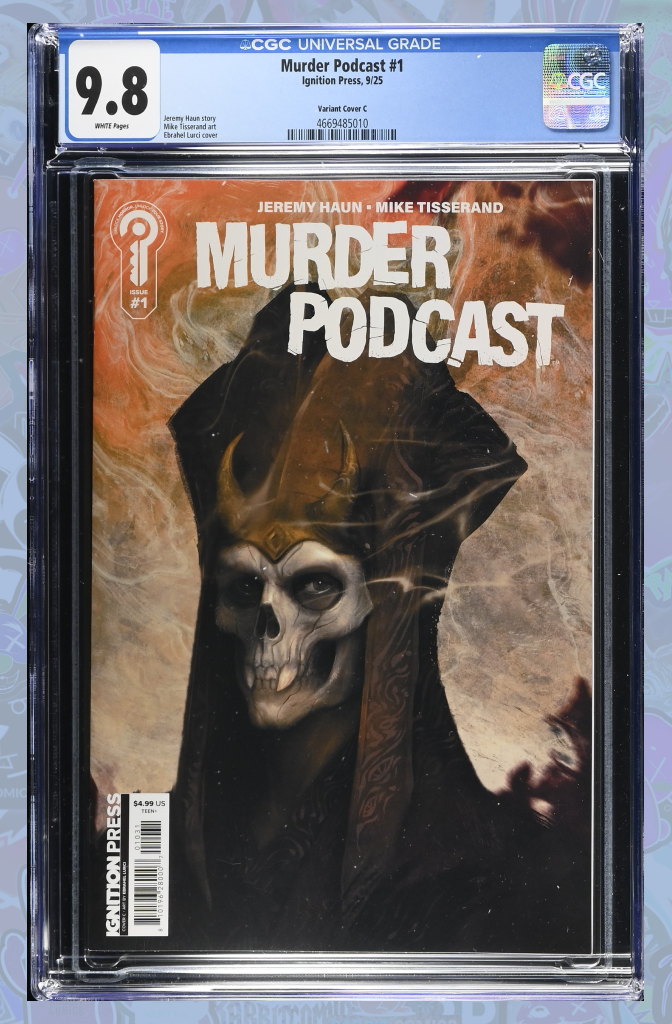 Murder Podcast #1 Cover C Ebrahel Lurci 1:5 Ratio | CGC 9.8