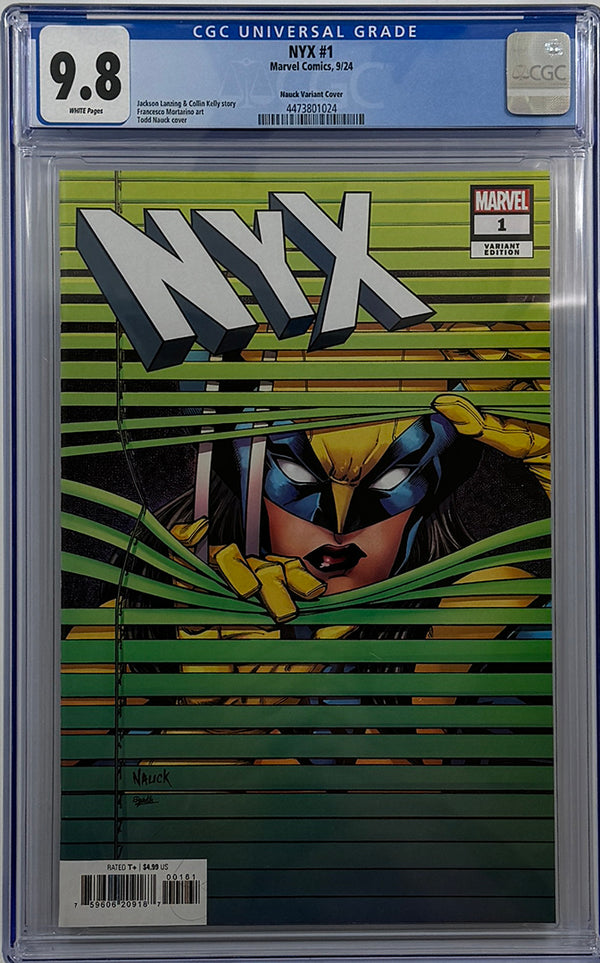 NYX #1 | NAUCK WINDOWSHADES VARIANT | CGC 9.8