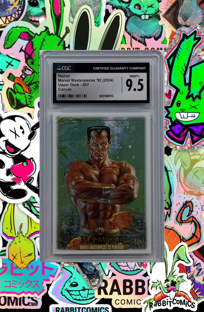 MARVEL MASTERPIECES 92 (2024) NAMOR | UPPER DECK 57 CANVAS  | CGC MINT+ 9.5