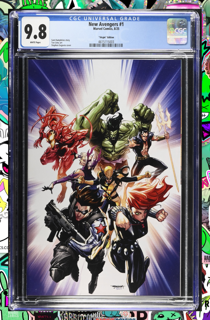 New Avengers #1 | Stephen Segovia Full Art 1:100 Ratio Variant | CGC 9.8