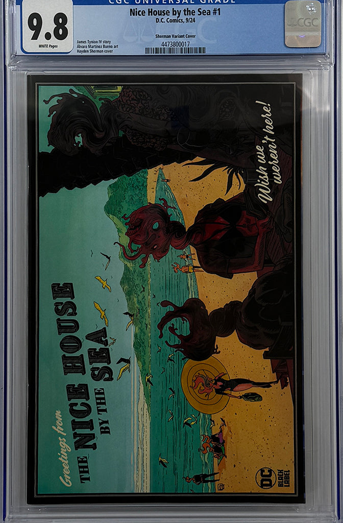 NICE HOUSE BY THE SEA #1 (OF 12) | CVR C HAYDEN SHERMAN CARD STOCK VARIANT | CGC 9.8