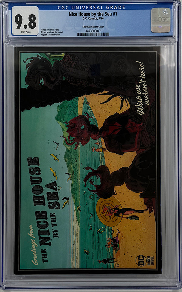 NICE HOUSE BY THE SEA #1 (OF 12) | CVR C HAYDEN SHERMAN CARD STOCK VARIANT | CGC 9.8